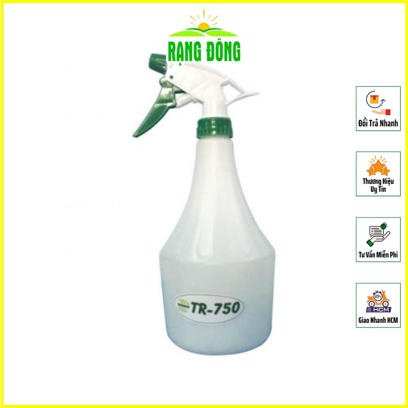 Bình Xịt Tưới Cây 750ml DUDACO, Bình Xịt Bóp Tay Chất Lượng Cao, Vòi Xịt Nhiều Chế Độ - Hạt giống Rạng Đông