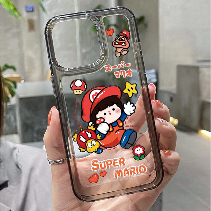 Ốp Điện Thoại Silicon TPU Mềm Trong Suốt In Họa Tiết Dễ Thương Cho IPhone 14 13 Pro Max 11 Pro 6S 7 8 Plus X XS XR