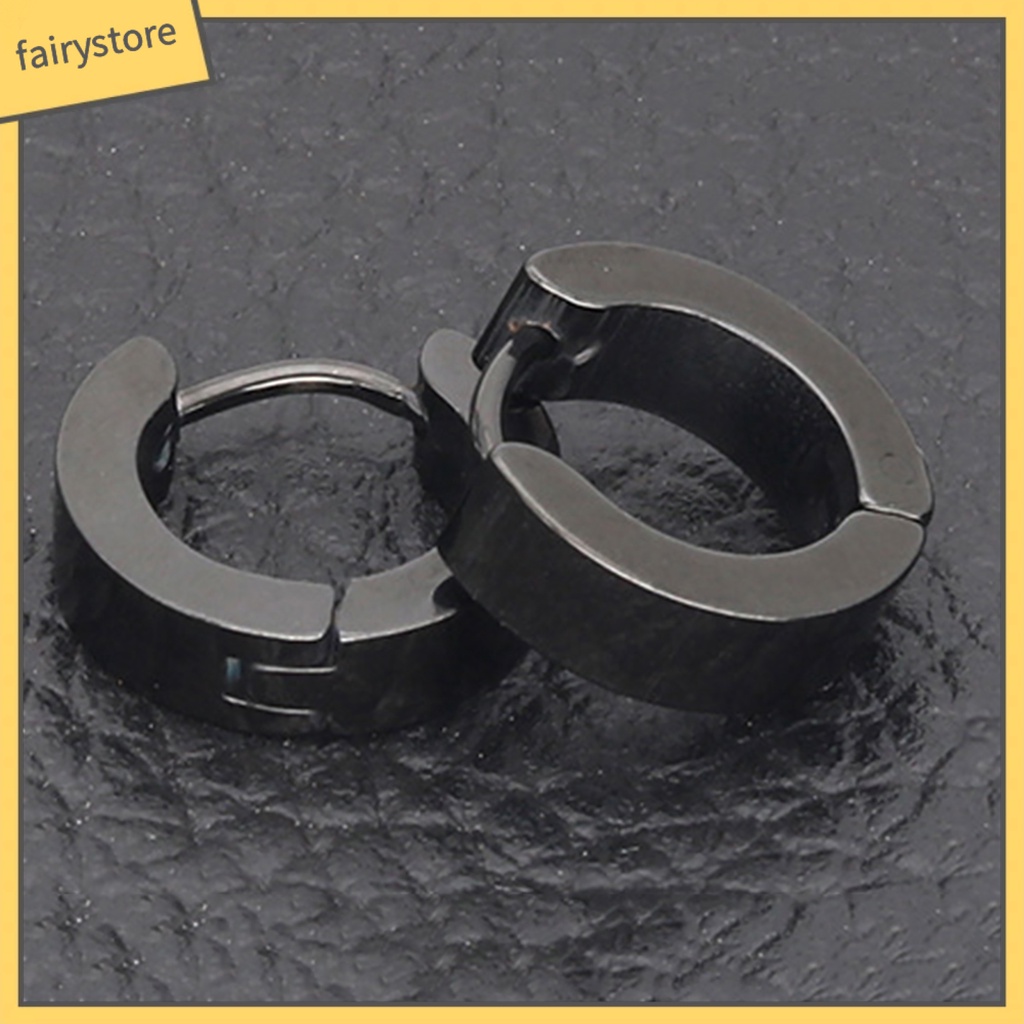 1 Khuyên Tai Unisex Bằng Thép Titan Thời Trang