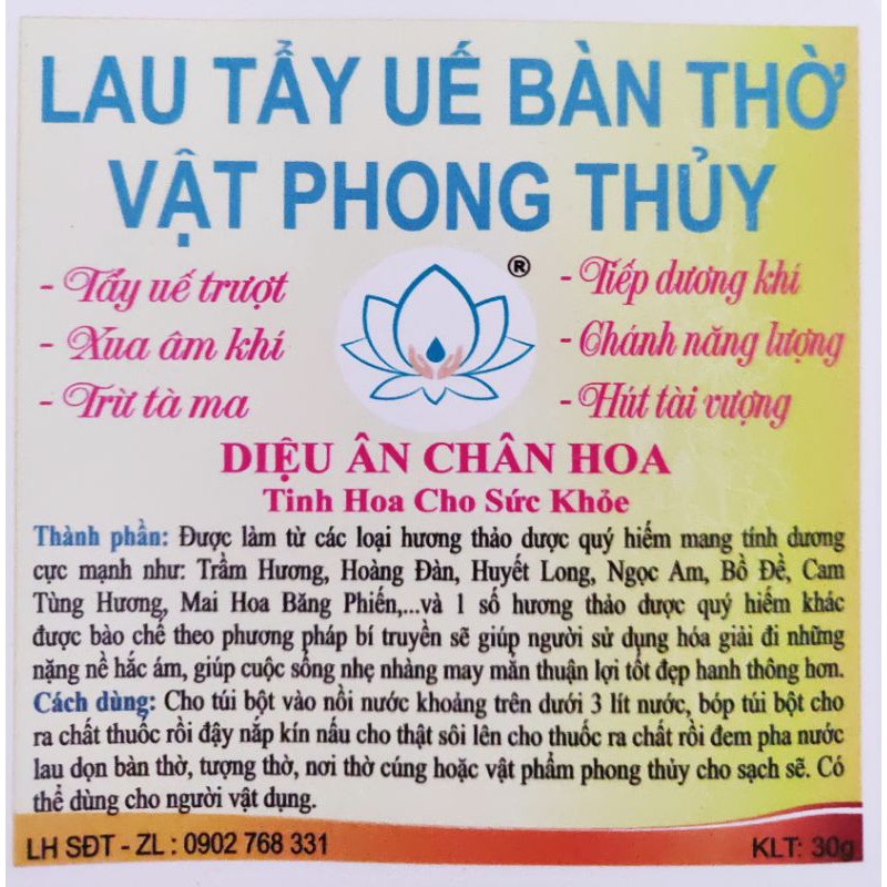 LAU TẨY UẾ BÀN THỜ VẬT PHONG THỦY CUỐI NĂM (COMBO 3 LẦN) dịch bệnh ảnh hưởng giá cao khách thông cảm