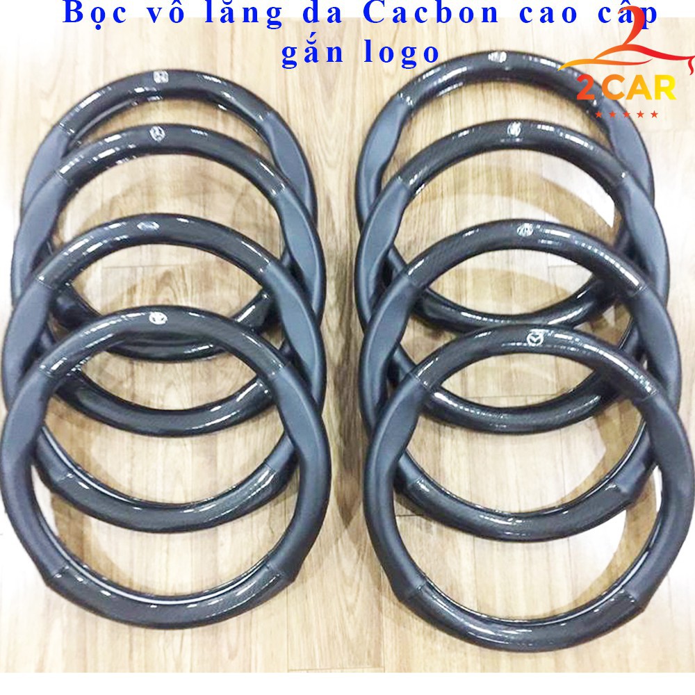 Bọc vô lăng da cacbon cao cấp dành cho ô tô