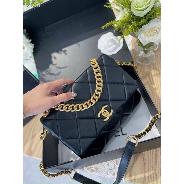 -Túi xách Cha nel da mềm Fullbox sz22