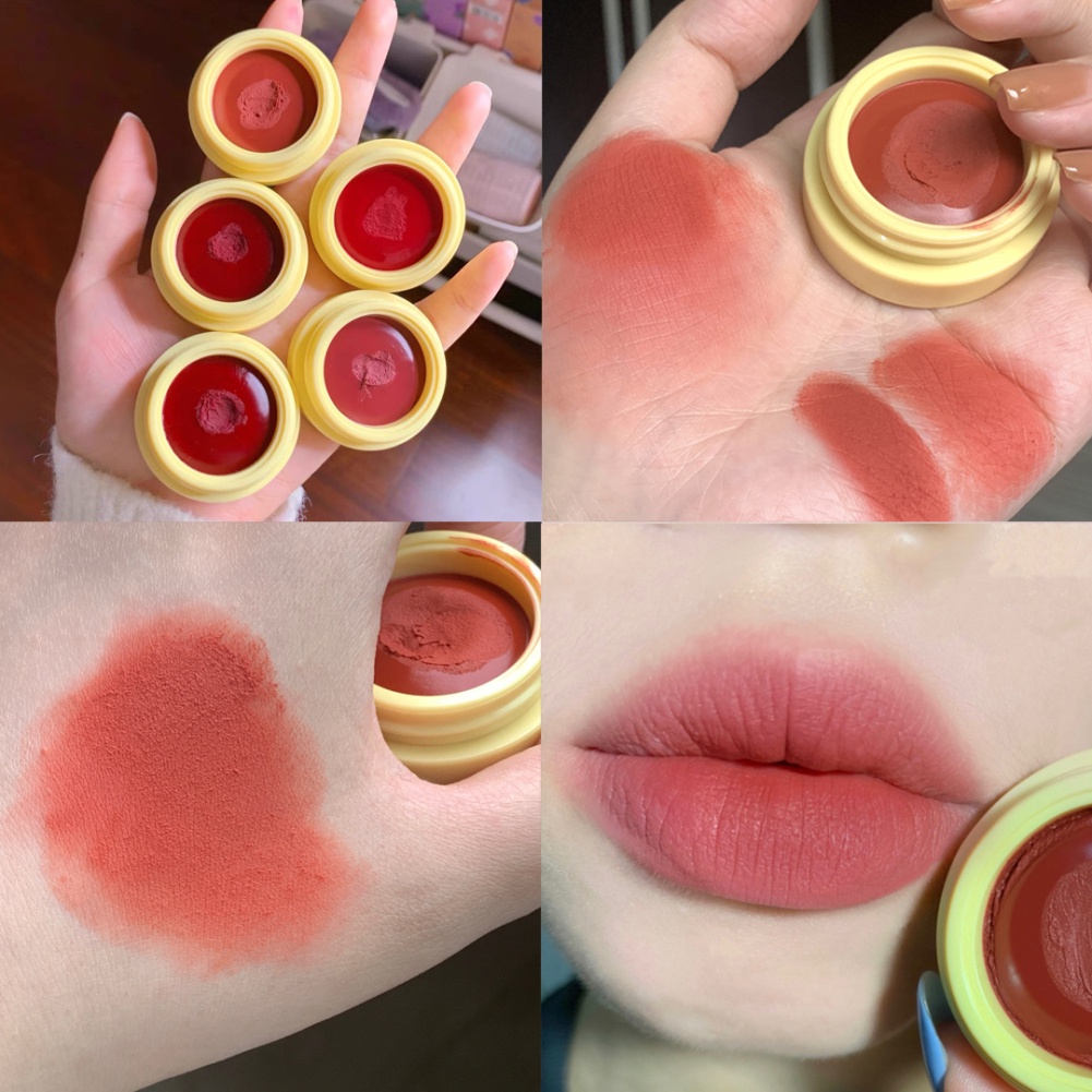 ♔Nhiều tùy chọn♔Đóng hộp son bùn nhung matte lip glaze không phai son cốc chống dính Không trang điểm học sinh làm trắng mềm môi kem sáp