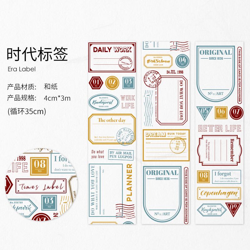 1 Cuộn Sticker Dán Trang Trí Nhật Ký Hình Cô Gái Sáng Tạo