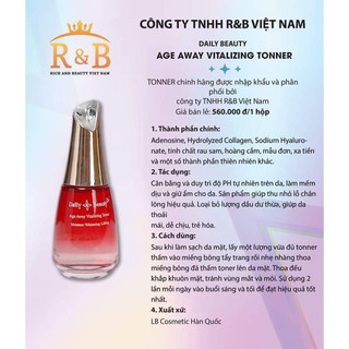 Toner nước hoa hồng lbcosmetic, cân bằng độ ph, cấp ẩm, làm sạch da, se khít lỗ chân lông, da đều màu, 120ml