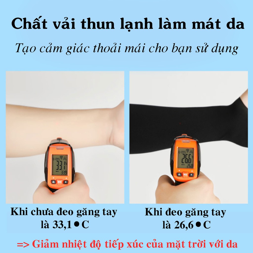 Găng tay chống nắng nam nữ xỏ ngón Fashion - Tất tay vải co dãn 4 chiều làm mát da khi đi xe đạp xe máy đi phượt