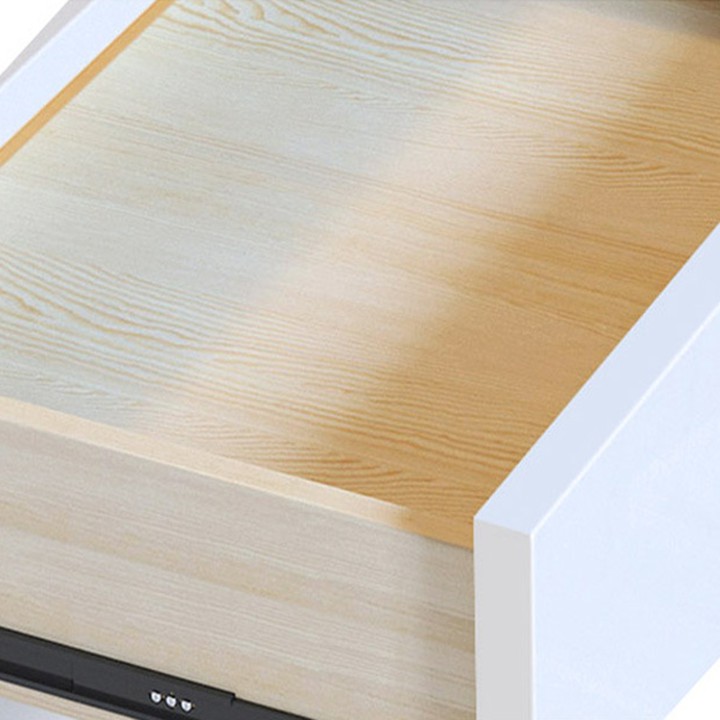 Tủ đầu giường 2 ngăn kéo, táp đầu giường gỗ tự nhiên nhập khẩu cao cấp, kệ decor để bình hoa, đèn trang trí sang trọng