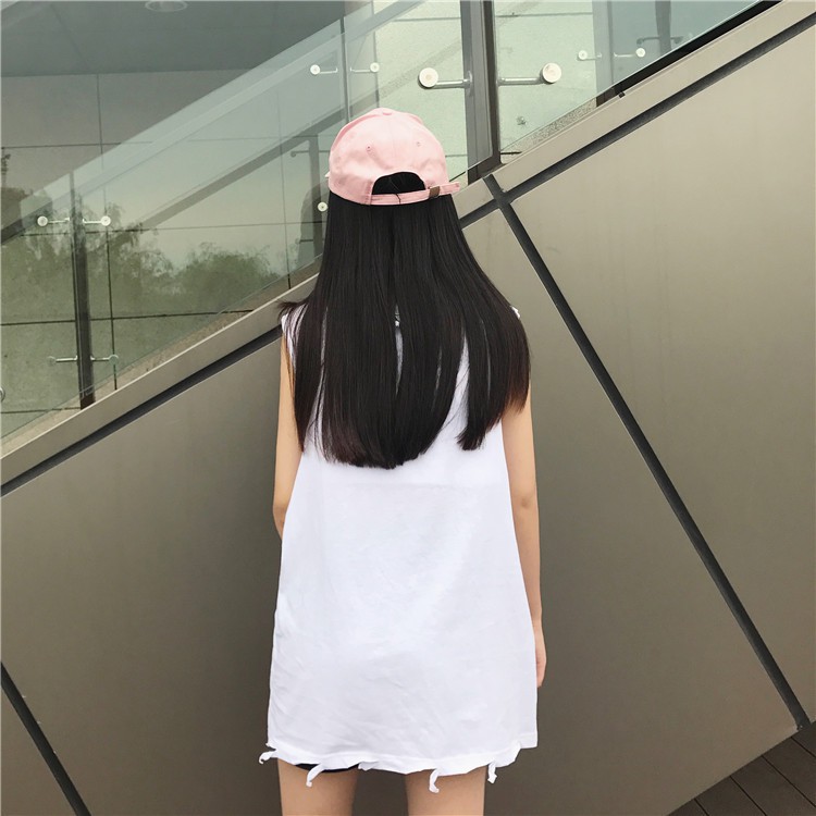 Áo sát nách khoét sâu thiết kế phối hoạ tiết in cá tính cho nữ | BigBuy360 - bigbuy360.vn