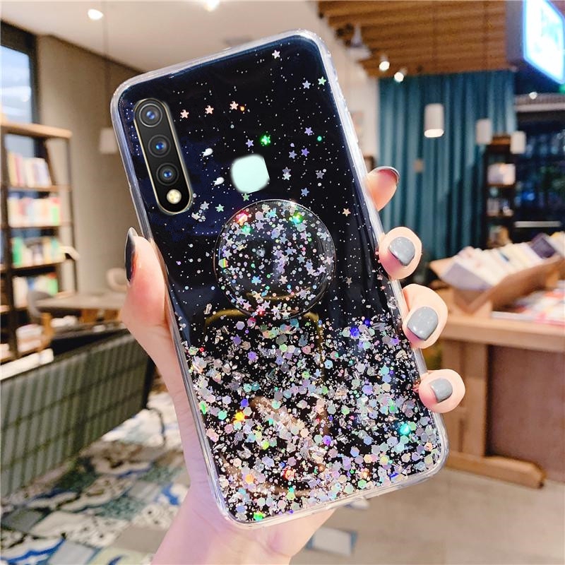 Ốp Điện Thoại Mới INS OPPO A31 A 31 OPPOA31 Vỏ Bling Long Lanh Không Gian Ngôi Sao TPU Mềm OPPOA31 2020 Có Giá Đỡ