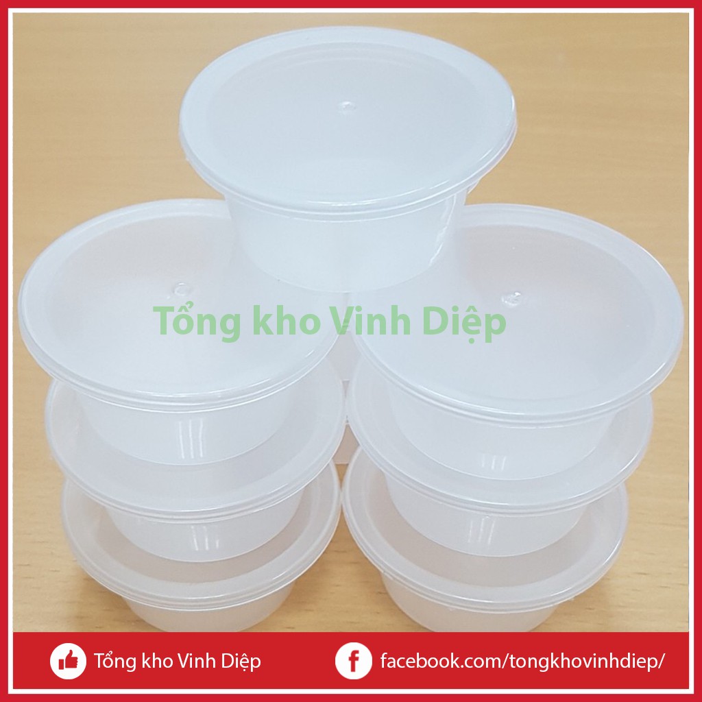 50 hộp cốc hũ nhựa khuôn làm bánh flan, caramen, thạch rau câu, sữa chua hoặc đựng slime
