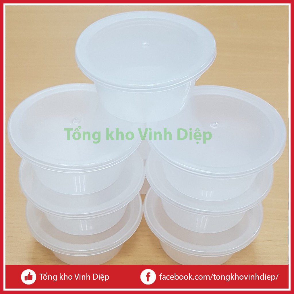  50 hộp cốc hũ nhựa dùng làm bánh flan, caramen, thạch rau câu, sữa chua hoặc đựng slime