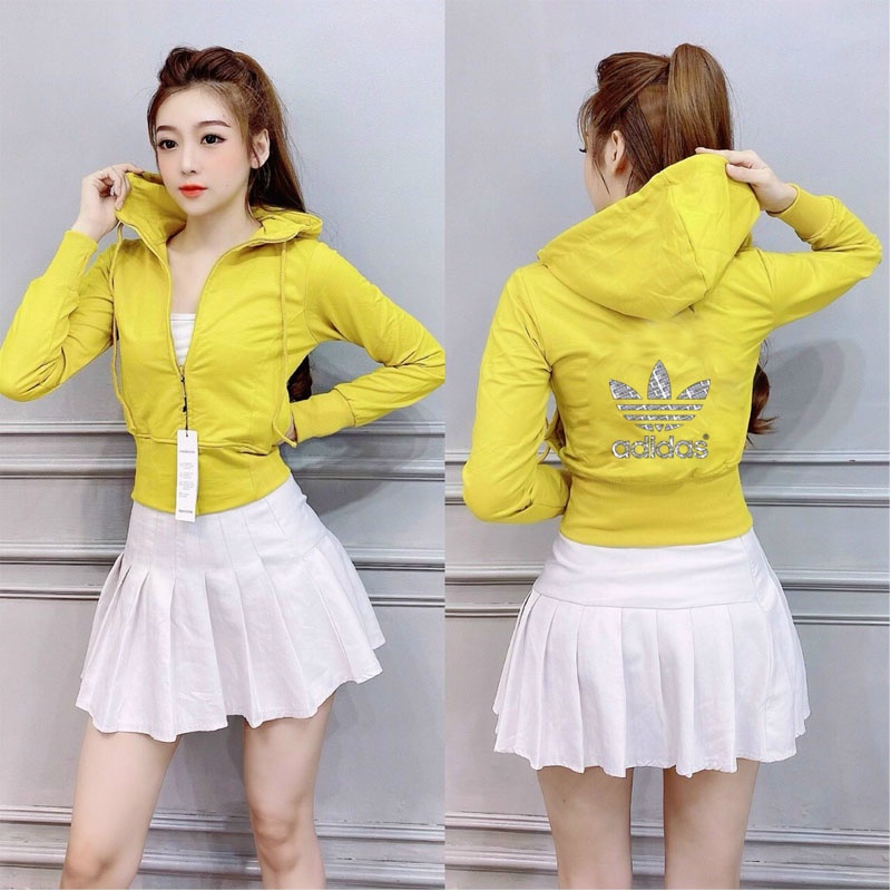 áo khoác lửng nữ croptop freesize 54kg hình in
