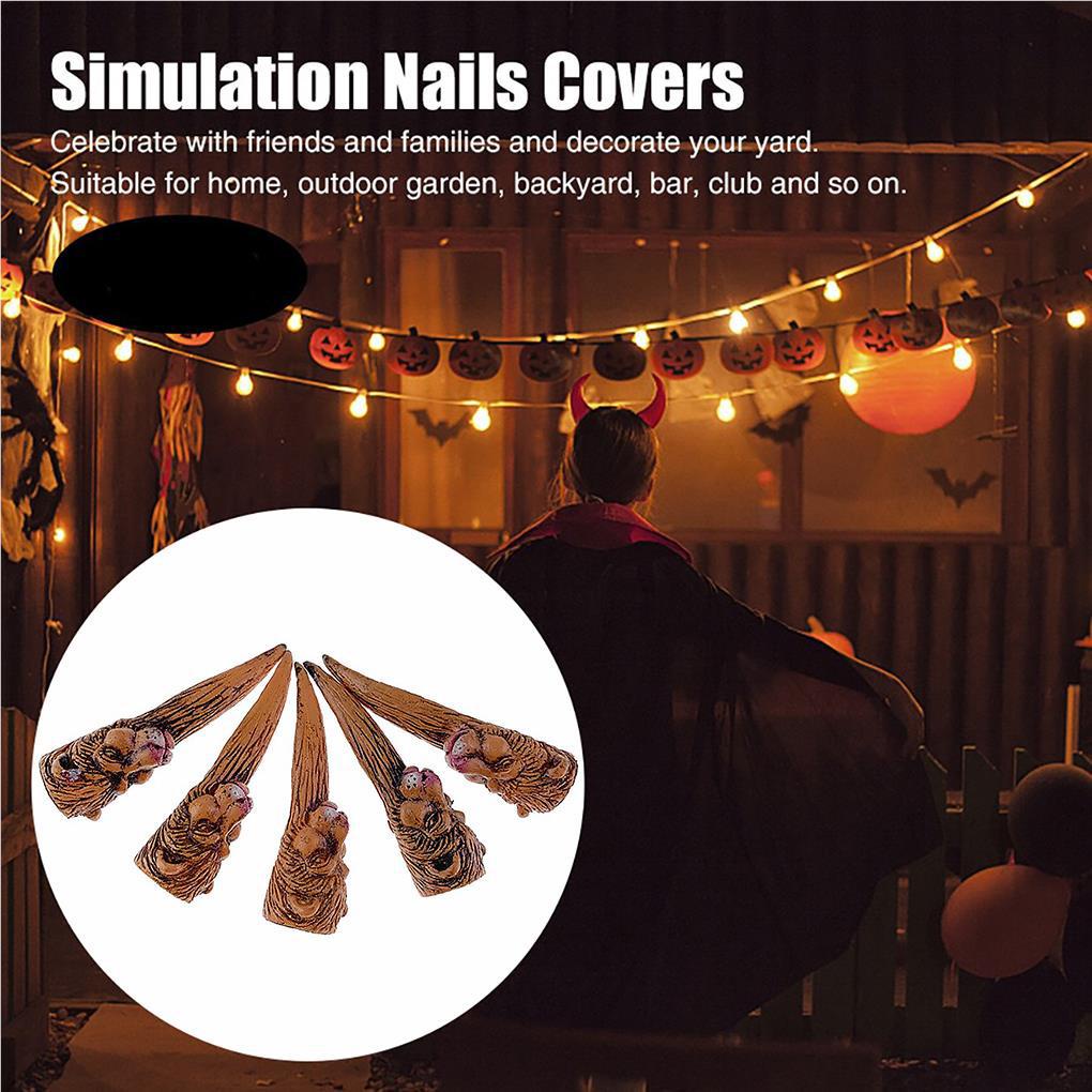 Bộ 5 Vỏ Bọc Ngón Tay Hóa Trang Halloween Đáng Sợ # 3