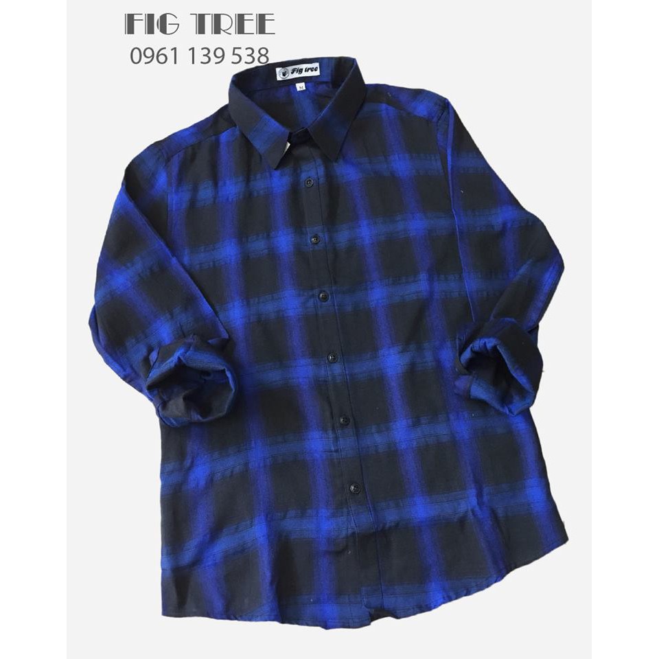 Áo sơ mi caro nam bigsize FIG TREE mã 11649A