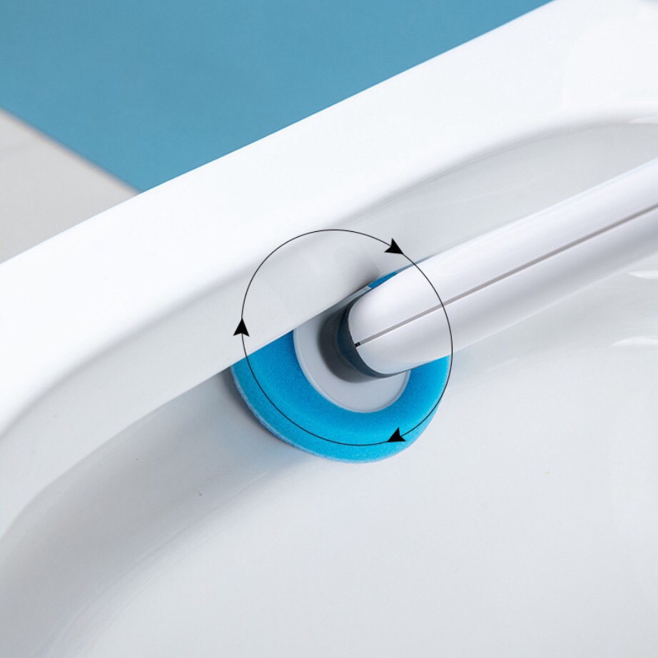 Cây chổi cọ vệ sinh thông minh dụng cụ cọ rửa nhà tắm toilet khử khuẩn dùng 1 lần - Cây cọ nhà vệ sinh gọn nhẹ sạch bẩn