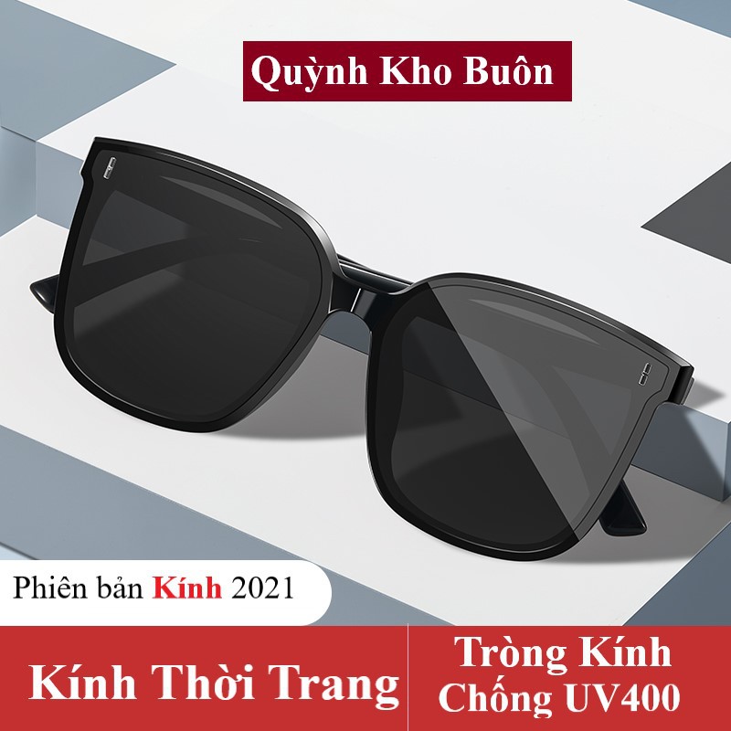 Kính râm nam nữ Cao cấp chống UV400 - Kính mát nam nữ gọng vuông thời trang -G2037