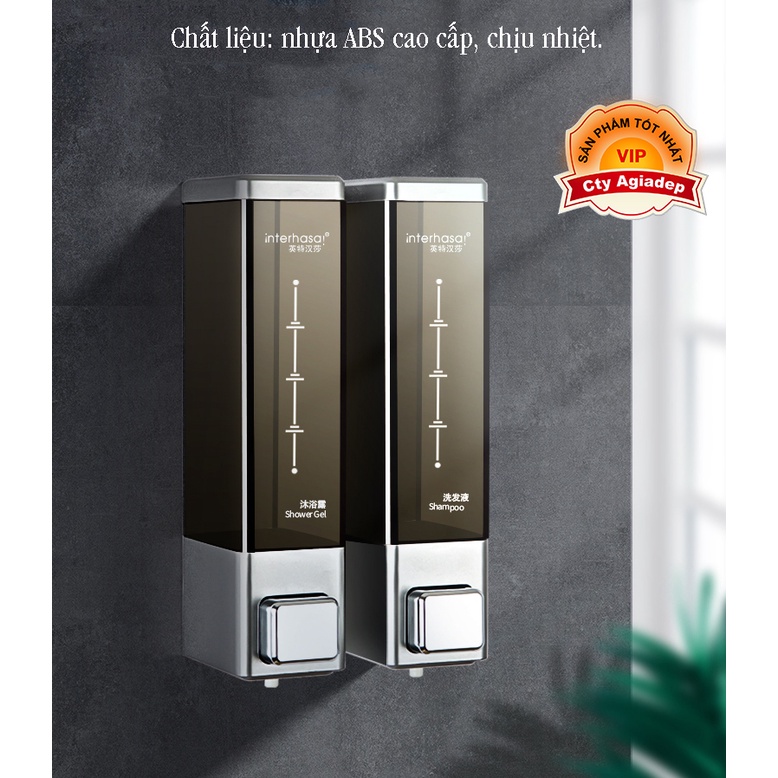 Hộp đựng dầu gội sữa tắm gắn tường sang trọng intehasa