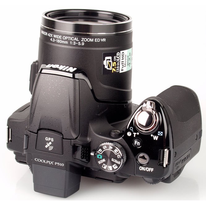 Máy ảnh Nikon P510 - Siêu zoom 42x - 16mp - Quay FullHD 30fps- GPS - Đẹp 95%
