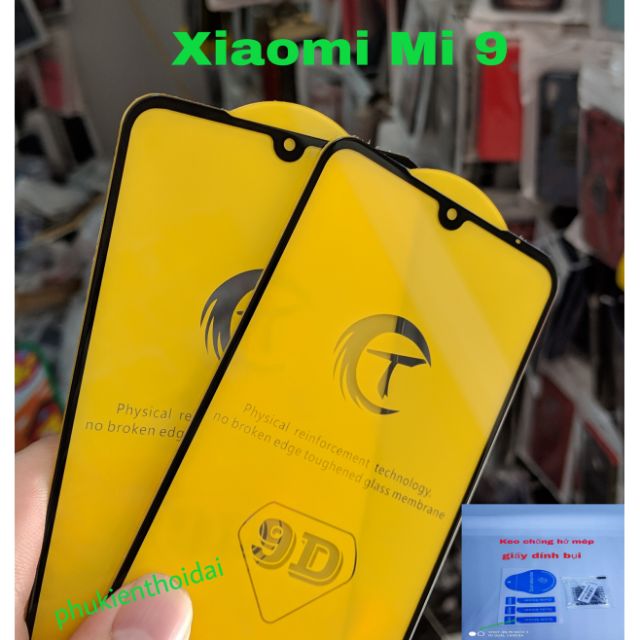 Cường lực 9D thế hệ mới Xiaomi Mi 9 / Mi CC9 cao cấp bo cạnh 2.5D full màn full keo trơn mượt chất đẹp