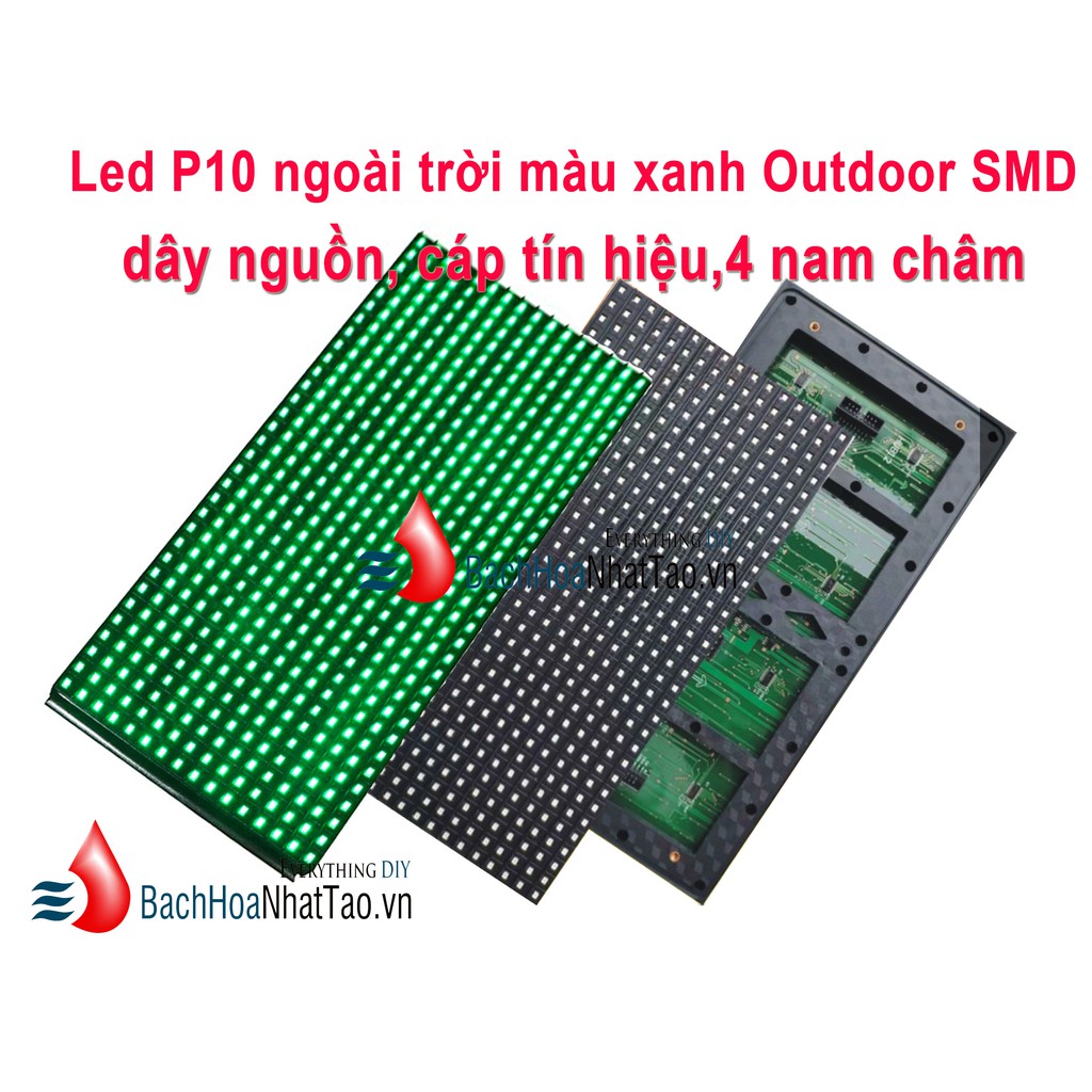 Led P10 ngoài trời màu xanh Outdoor SMD