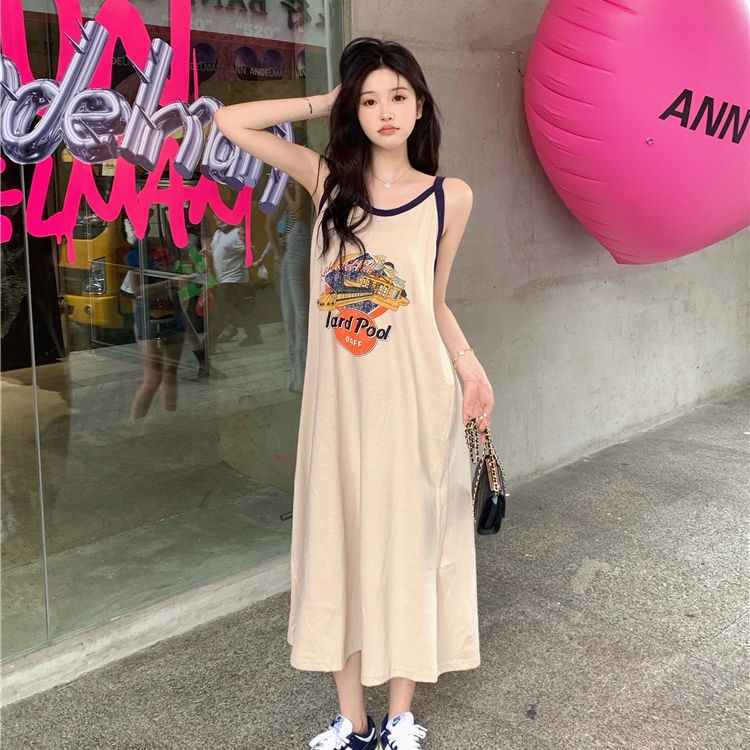 Đầm Maxi Dài Dáng Rộng In Họa Tiết Hoa Mơ Cổ Điển Thời Trang Mùa Hè Phong Cách Hàn Quốc Mới Cho Nữ