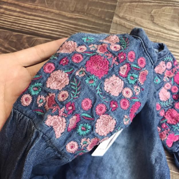 Áo váy bò giấy mềm jessicaspson xuất dư xịn cho bé gái
