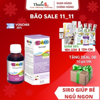 Siro Pediakid Sommeil giúp ngủ ngon cho bé từ Pháp - Chai 125ml
