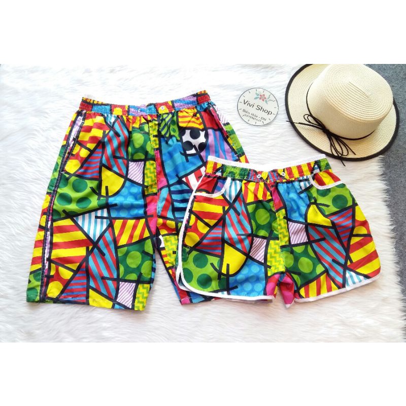 Quần Đôi Đi Biển, Đồ Đôi Đi Biển Nam Nữ, Cặp Quần Họa Tiết (Kèm Ảnh Thật) | BigBuy360 - bigbuy360.vn