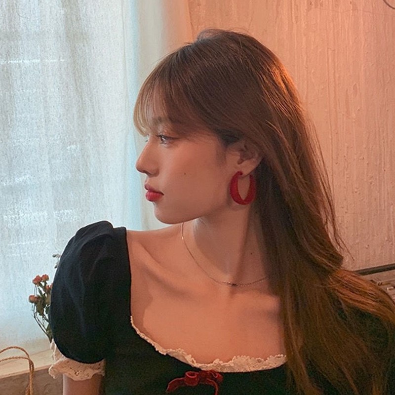 Khuyên Tai Thiết Kế Hình Chữ C Thời Trang Nữ Đơn Giản