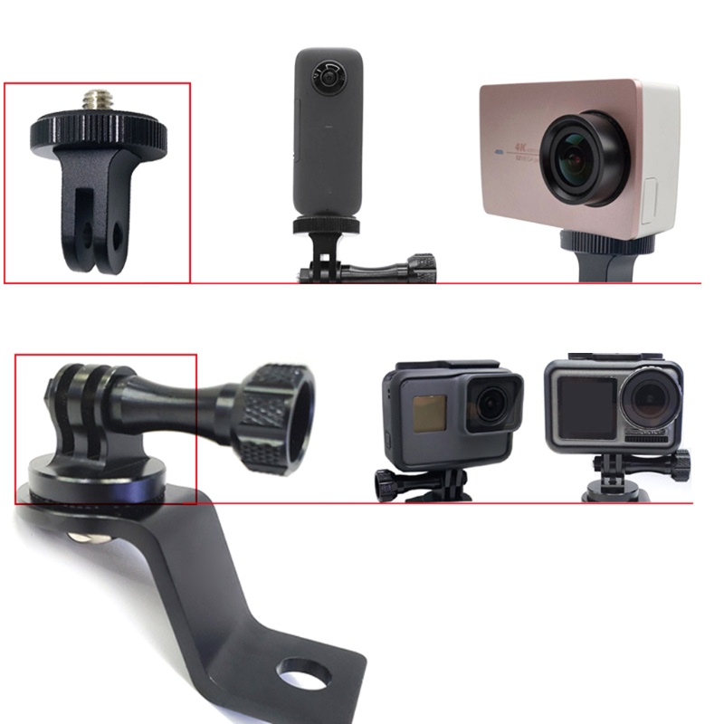 Giá Đỡ Máy Ảnh / Gương Chiếu Hậu Kèm Ốc Vít Chuyên Dụng Cho Gopro