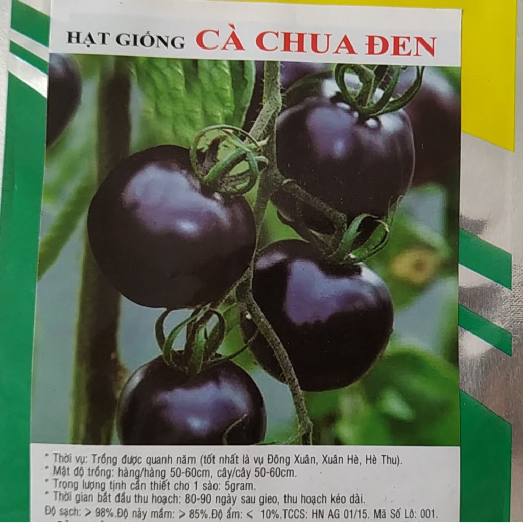Hạt Giống CÀ CHUA ĐEN THƠM NGỌT