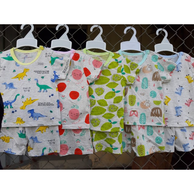 Set 5 bộ cộc cotton cao cấp NOUBABY