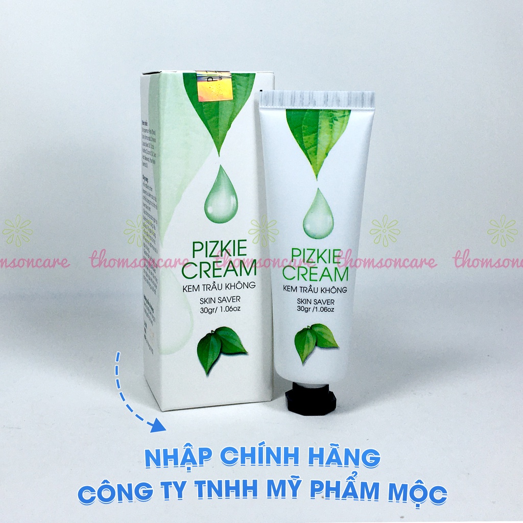 Kem trầu không Pizkie, giảm hăm, rôm sảy, ngứa da, chăm sóc da cho bé  và cả nhà - Mẫu mới tuýp 30g