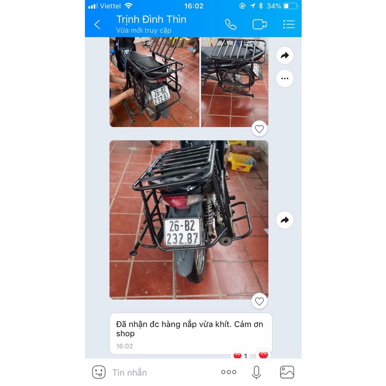 Giá để hàng, baga xe máy đa năng màu đen có thể mở cốp đổ xăng, thêm 2 cánh sườn kèm chân chống giá rẻ