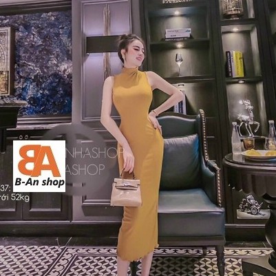 Đầm body chất Borip cổ cao 3 phân | BigBuy360 - bigbuy360.vn