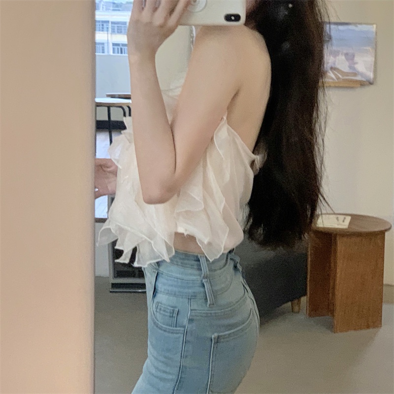 Áo Kiểu Chất Chiffon Trễ Vai Thiết Kế Độc Đáo