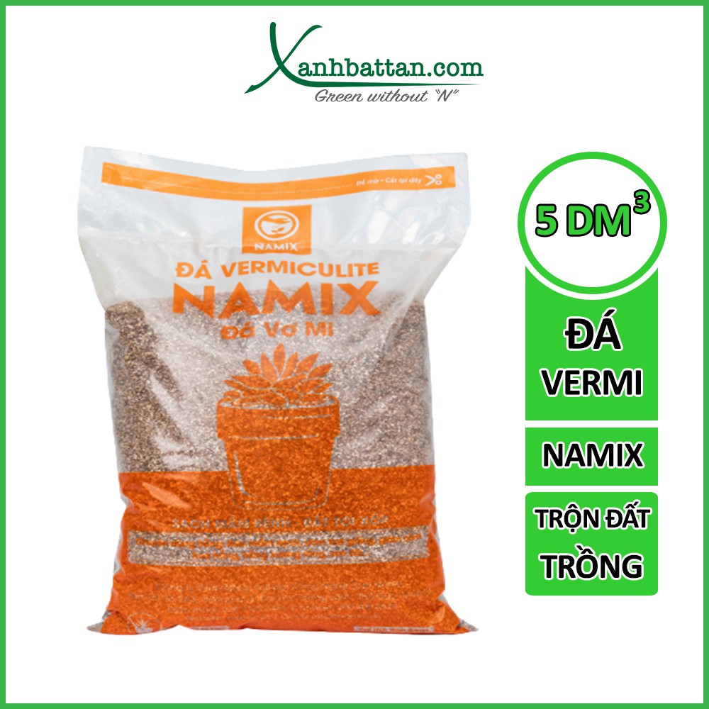 Đá Vermiculite Trộn Đất Trồng Hoa Hồng Và Rau Mầm Túi 5 dm3