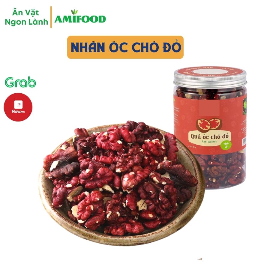 Óc Chó Đỏ Mỹ Sấy Amfood Tách Vỏ Nguyên Vị, Ăn Vặt Mẹ Bầu Hàng Nhập Khẩu - 500Gram