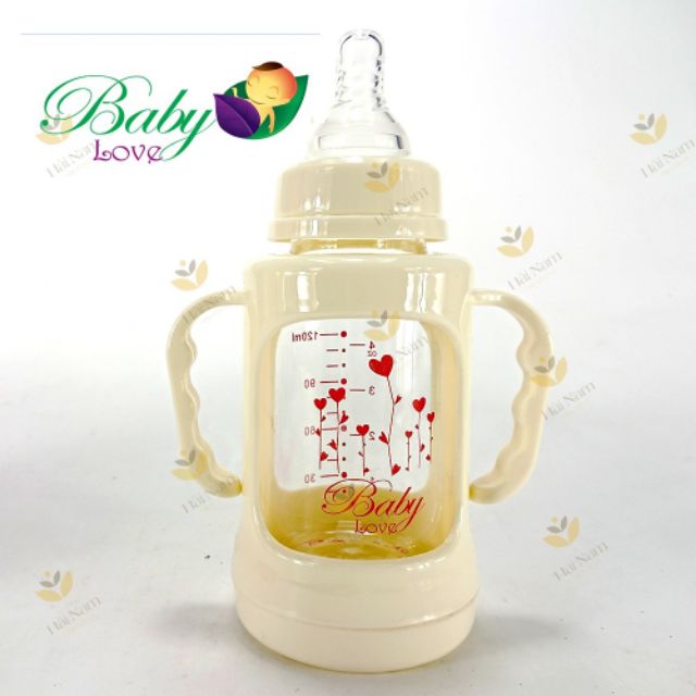 Bình sữa thủy tinh BABYLOVE 120ml