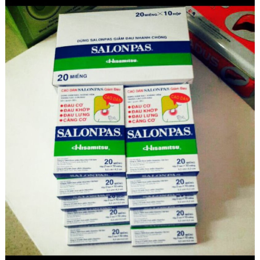 Hộp 20 Miếng Cao dán Salonpas