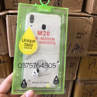 Ốp lưng dẻo bảo vệ camera Samsung M20 hiệu Ou Case Trong suốt