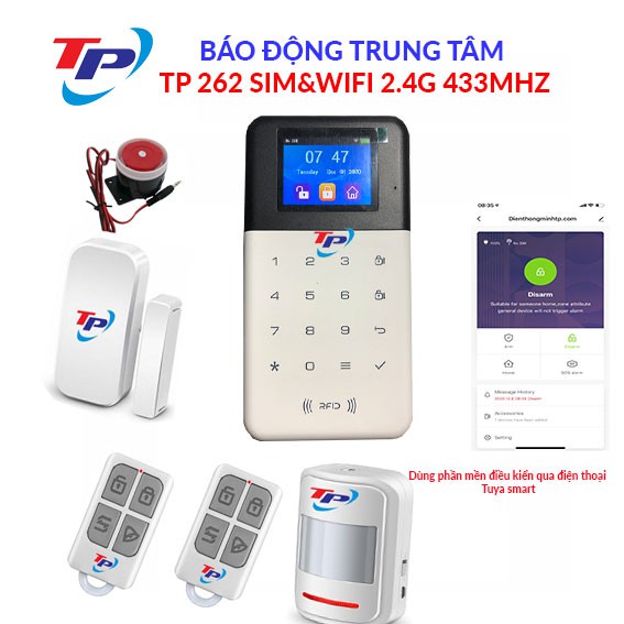 BÁO ĐỘNG TRUNG TÂM QUA ĐIỆN THOẠI TP-262 SIM&WIFI