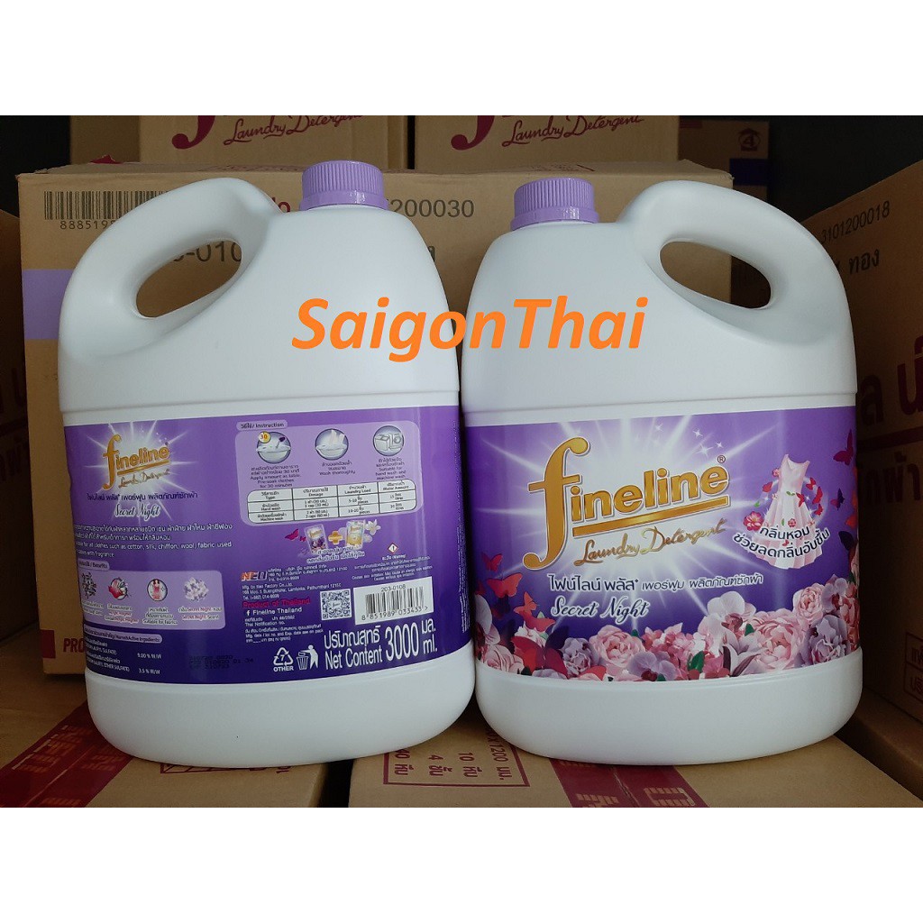 (KTT) Nước giặt xã FINELINE can 3000 ml Thái Lan