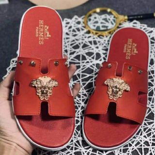 Dép lê da nam đỏ hàng siêu cấp