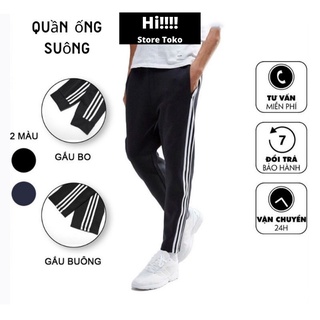 Quần thể thao adidas jogger nữ nam 3 sọc ống bo das chất nỉ dày dặn bigsize