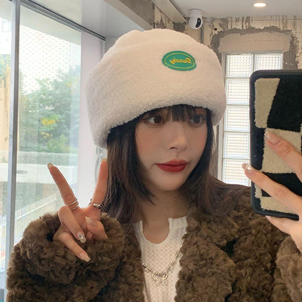 Mũ beanie Lông Cừu Giữ Ấm Tai Gấp Gọn Được Dành Cho Nữ