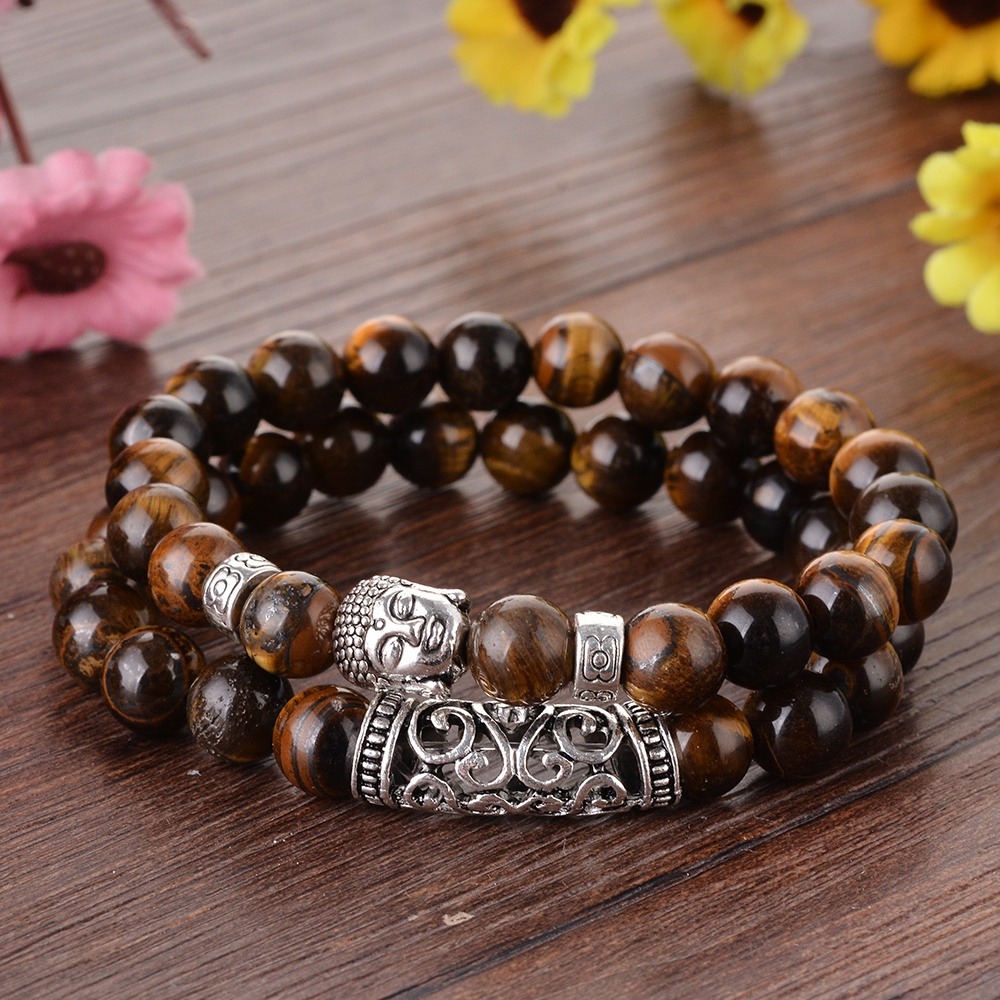 Set 2 Vòng Tay Chuỗi Hạt Phật Giáo Cho Nam Và Nữ