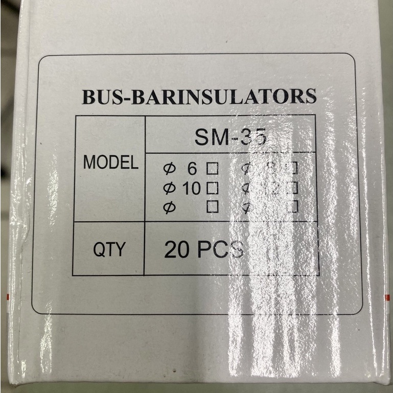 Sứ Đỡ Thanh Cái Đồng SM-35 - Sứ 35 - Sứ Đỏ Cách Điện Hạ Thế 35mm