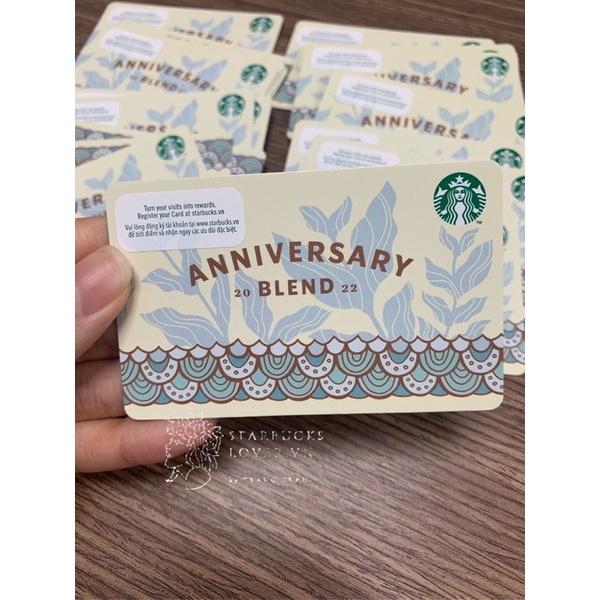 |MỚI- DÙNG TẠI VIỆT| THẺ STARBUCKS ANNIVERSARY 2022