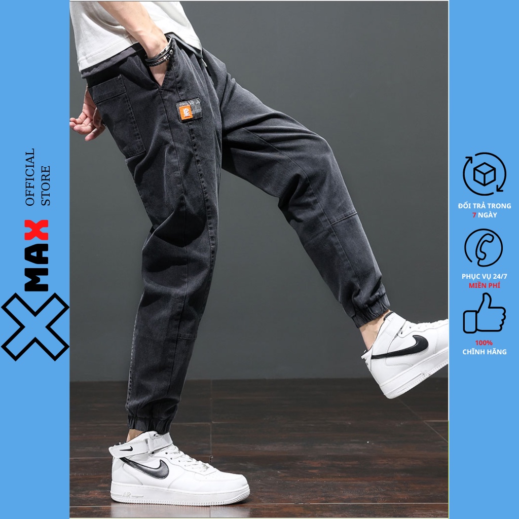 Quần jean nam Xmax jean nam dáng jogger chất bò DENIM đẹp trẻ trung phong cách hottrend Hàn Quốc B050-1